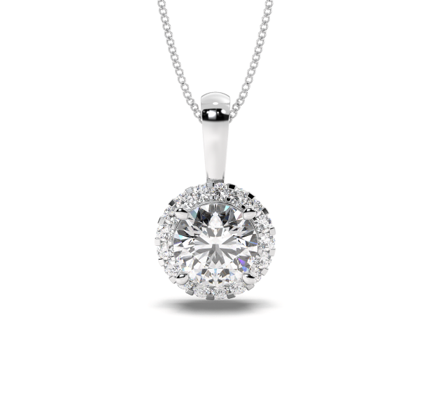 Halo Diamond Pendant